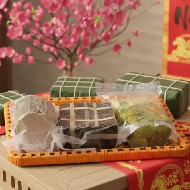 COMBO TẾT BÁNH CHƯNG+DƯA+GIÒ btb